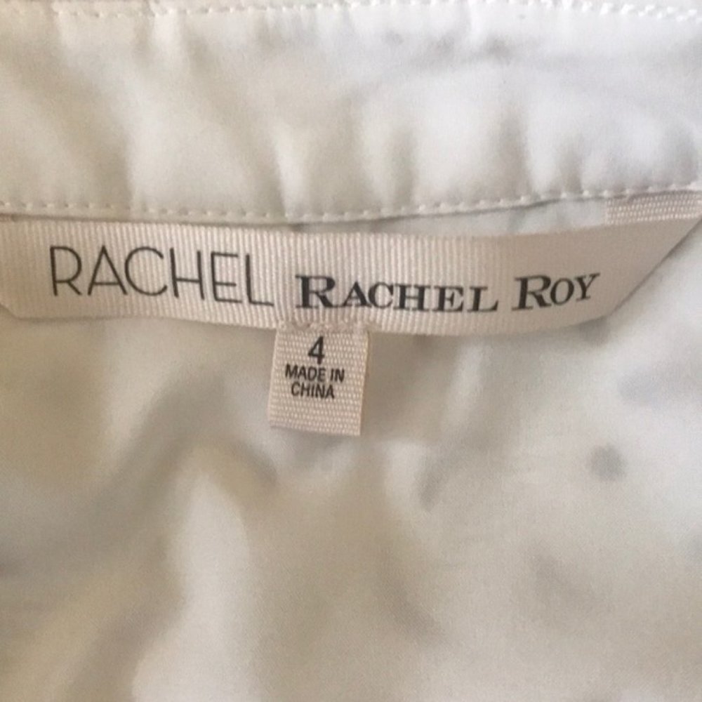Rachel Roy Laser Cut Lace Shirt  Dress in White size 4 - Picture 7 of 8